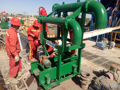 除砂器安裝工地